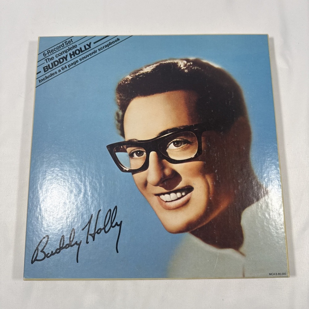 MCA Records The Complete Buddy Holly Box Set 5/6 Tapes + Scrapbook 1981
